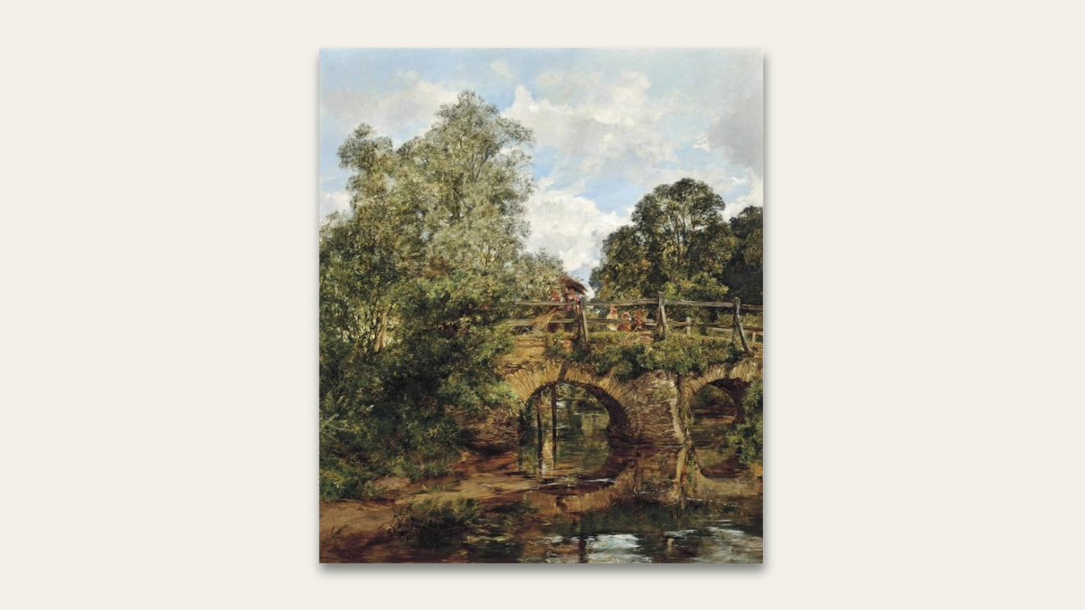 Alexander Fraser (1828-1899) Eashing Bridges, Surrey