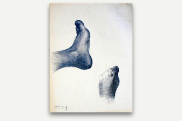 Alfred Freddy Krupa, Studying My Own Foot, 1995.