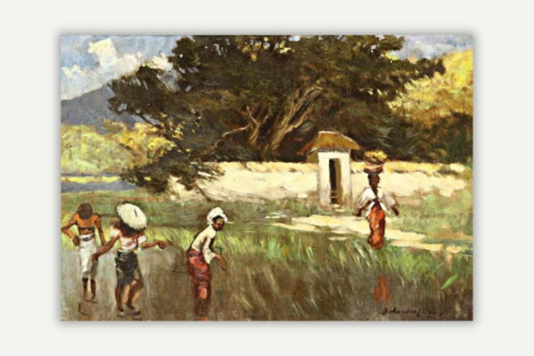 In the Rice Field, Basuki Abdullah, 1951.