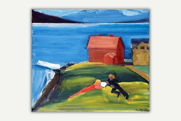 *Fólk í landslagi*, Louisa Matthiasdottir, 1978.