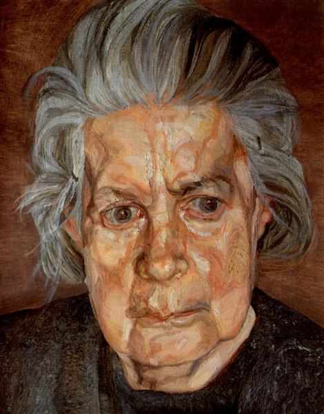 The Painter’s Mother II, Lucian Freud, 1972.